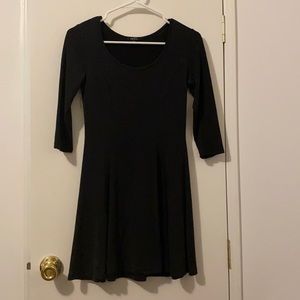 Black Half Sleeve Dress
